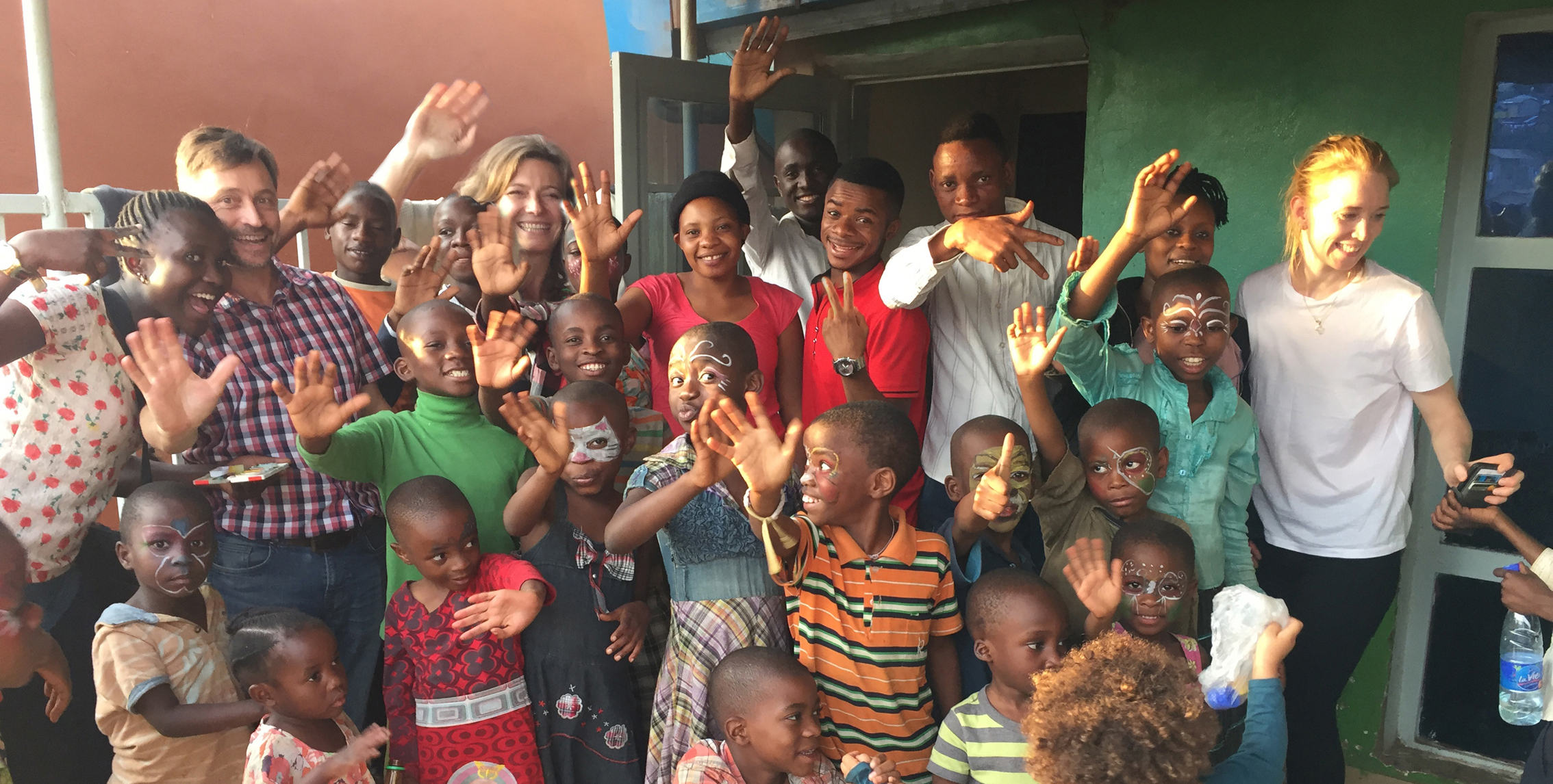 Visite des enfants au Congo